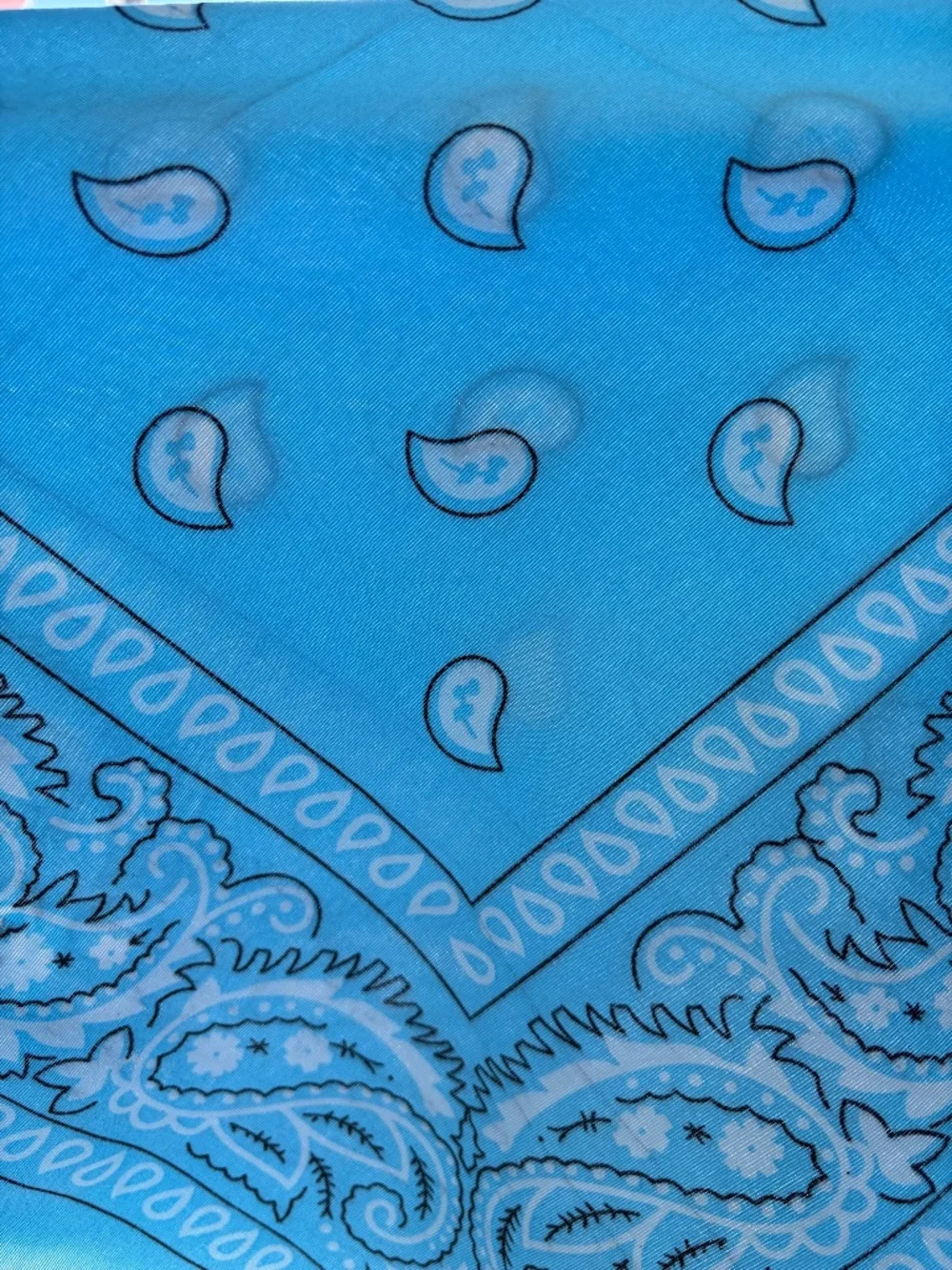 Bandana scarf blue black